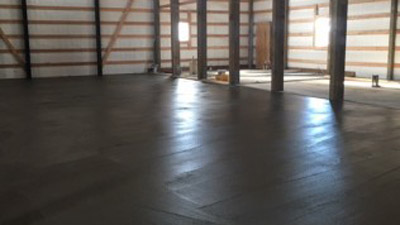 Commercial concrete floor